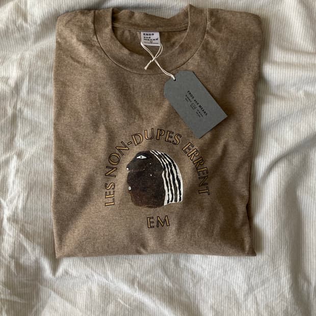 ends and means FACE L/S Tee