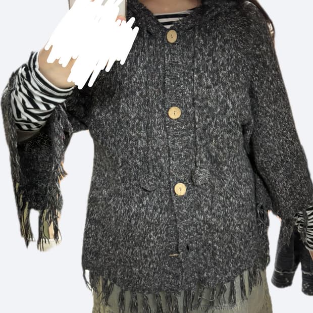 모리 케이프st 방울 가디건 