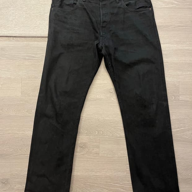 Rrl 로우 스트레이드 블랙 셀비지