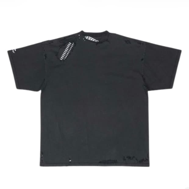 3) 발렌시아가 리페어드 오버사이즈 반팔 3사이즈