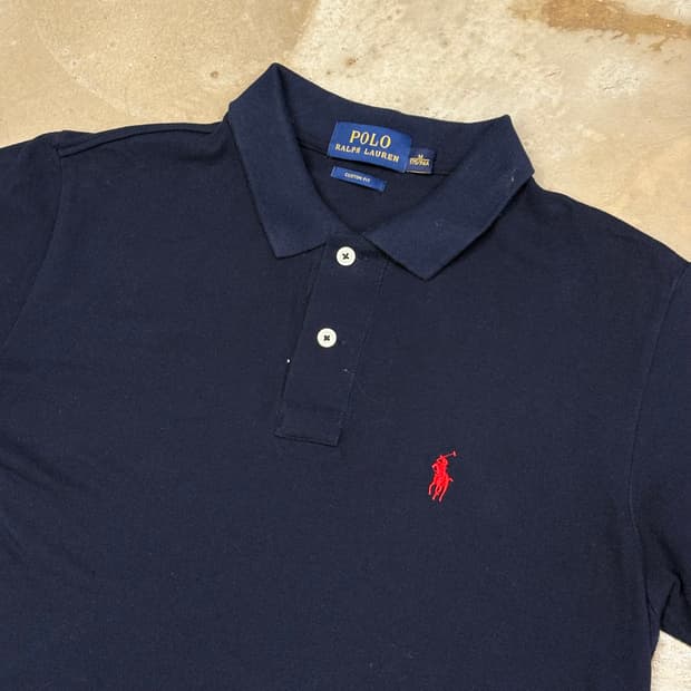 M 폴로랄프로렌 네이비 카라티셔츠 