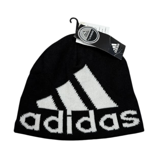 아디다스 빅로고 비니 모자 블랙