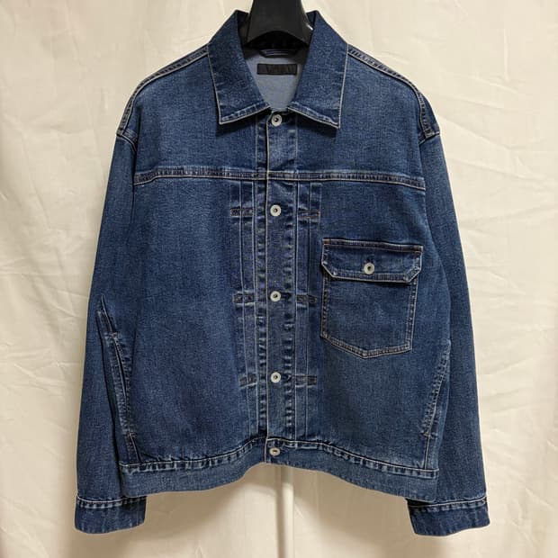 유니클로 1세대 데님 트러커 자켓 / 중청, L