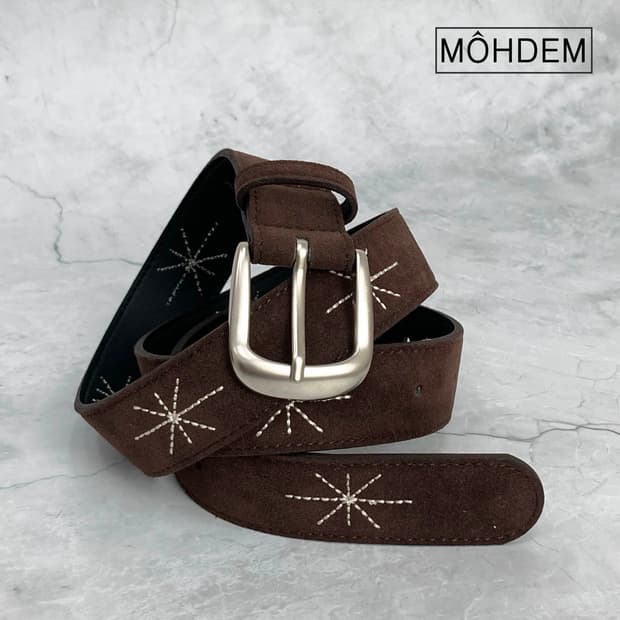 [Unisex] 샤이닝 자수 벨트 3컬러