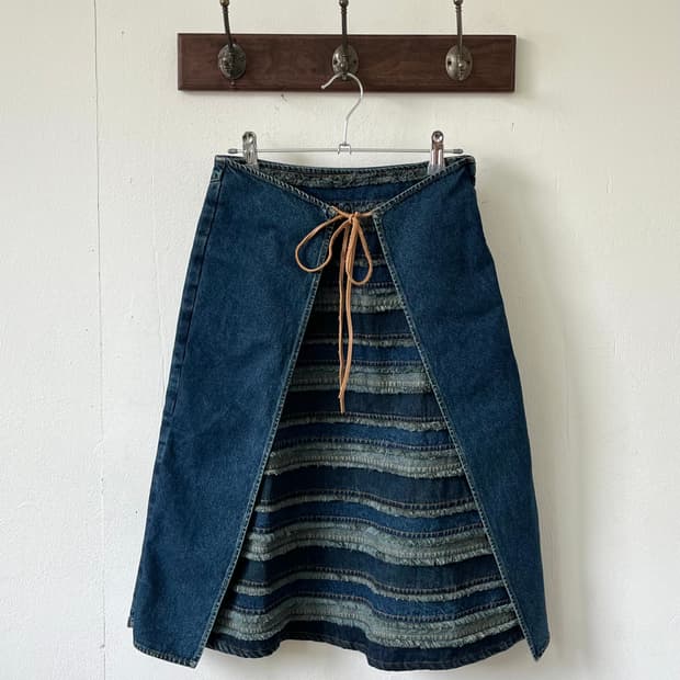 TARGA 허리케인 데님 스커트