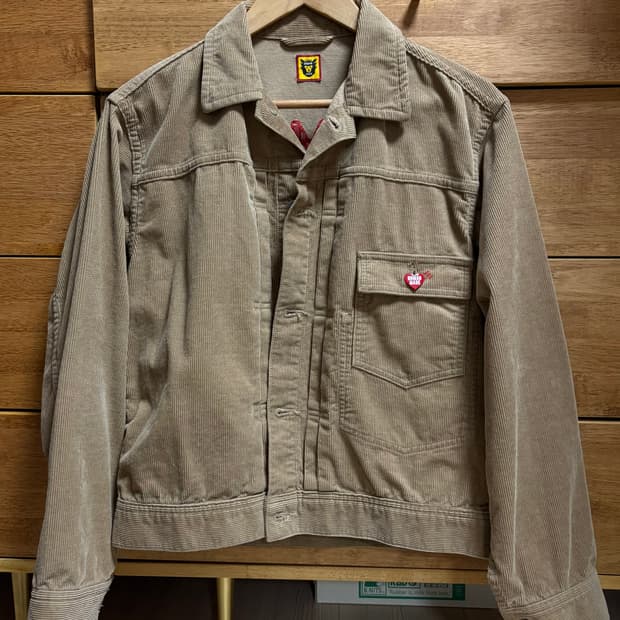 휴먼메이드 코듀로이 트러커 자켓 M