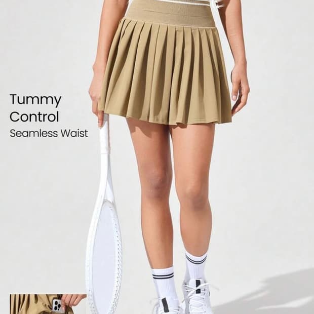 플리츠 스커트 M