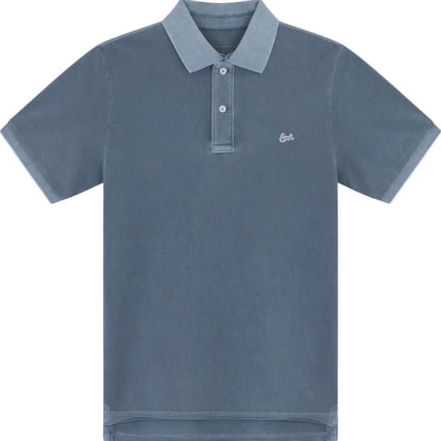 [L] ERL 스크립트 폴로 티셔츠 블루