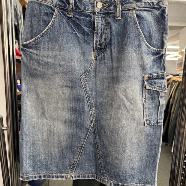 BEAMS BOY WEAR 빈티지 데님 스커트