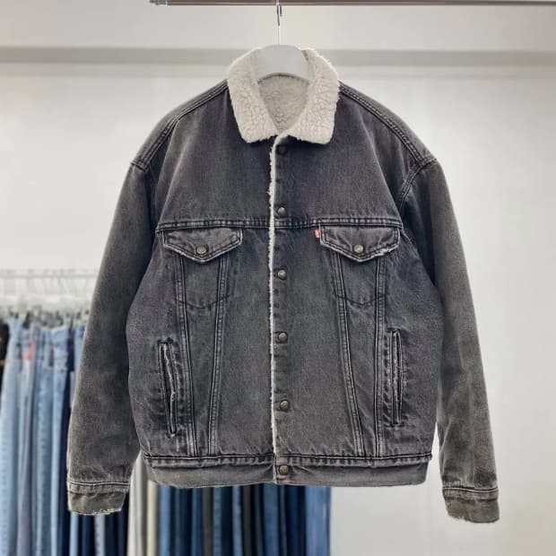 리바이스 80s USA 쉐르파데님자켓 105사이즈 a3888