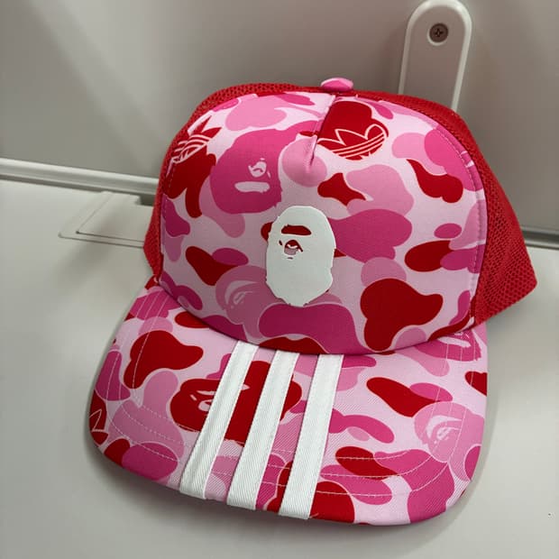 [free]베이프x아디다스 메쉬캡