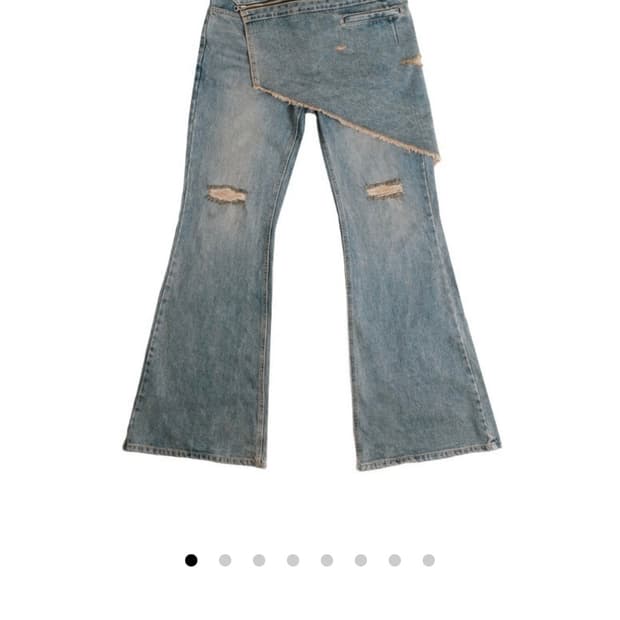 아이필럭키 Denim Bootscut skirt pants/새상품