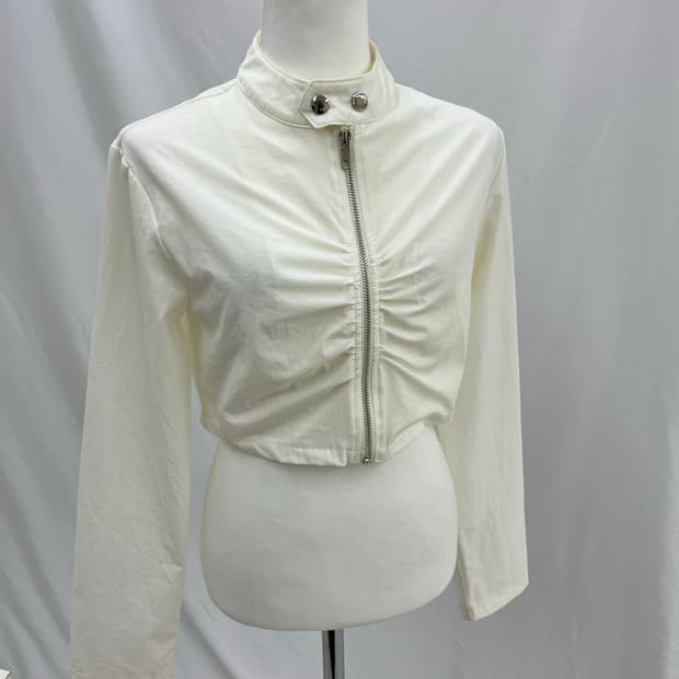 VINTAGE wave-shirring track jacket