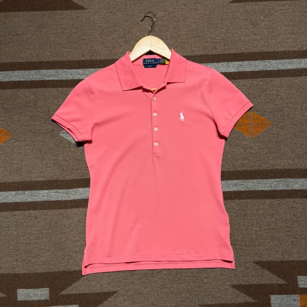 폴로랄프로렌 여성 슬림 피케 반팔 s