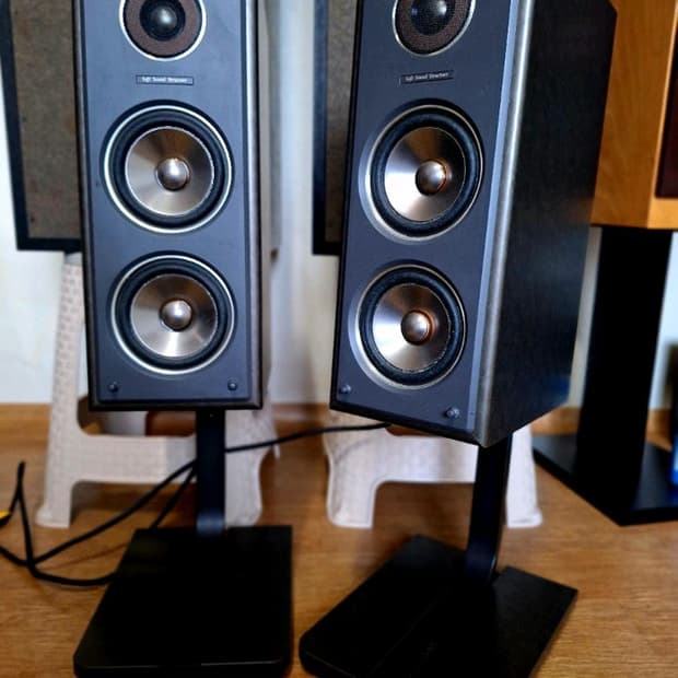 (스탠드 포함)빅터 VICTOR SX-105 북쉘프 스피커 1조 빈티지 