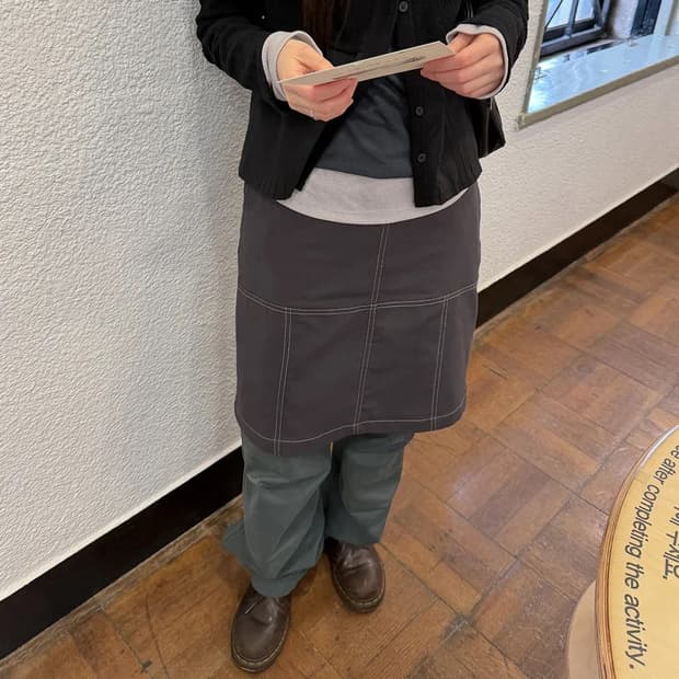 페스토 미디스커트 SECTION MIDI SKIRT DARK MOON