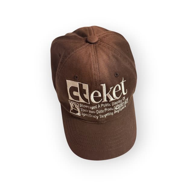 테켓 브라운 볼캡 모자