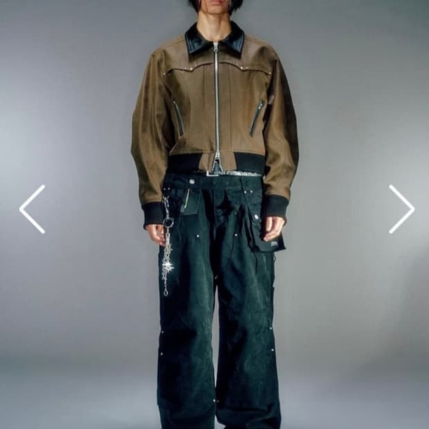 [L] 베이컨트 아카이브 카펜터 팬츠 블랙