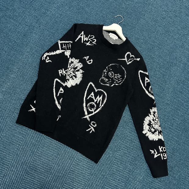 [L] 알렉산더맥퀸 스컬 니트