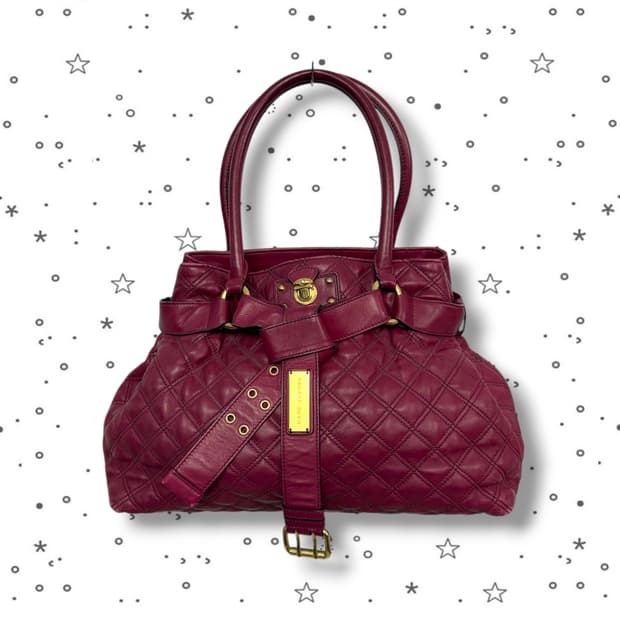 Marc Jacobs 마크제이콥스 브루나 퀼팅 레더 램스킨 토트백