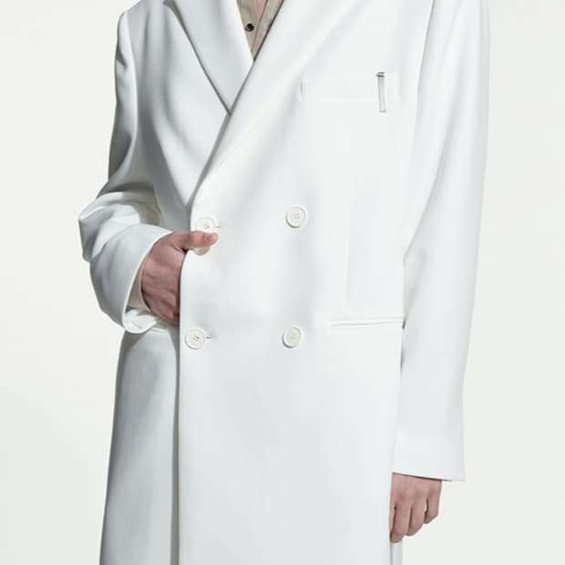 시스템옴므 21ss 파리컬렉션 더블 트렌치 코트 팝니다