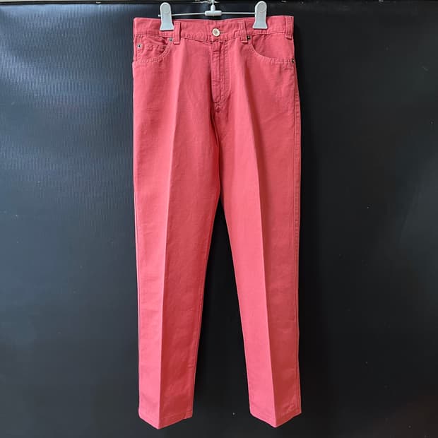 Brunello Cucinelli 코튼 린넨 혼방 팬츠 IT46/ 코랄