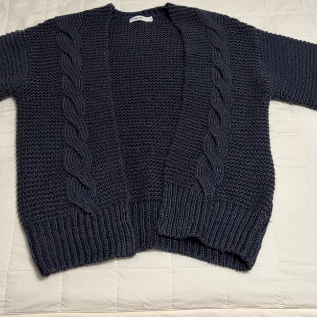 니코앤드 꽈배기 가디건