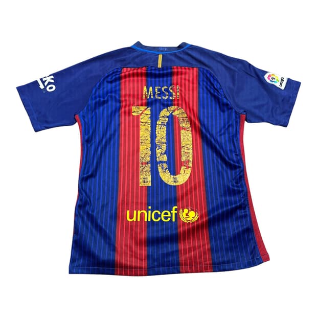✨ (바배) 나이키 16-17 메시 바르셀로나 FC 홈 축구 유니폼 