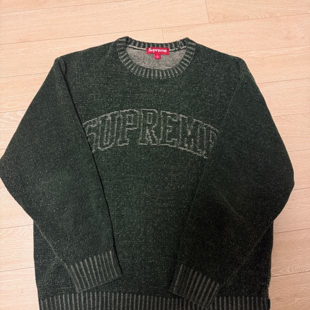 [L] 슈프림 아크 콘트라스트 니트 스웨터
