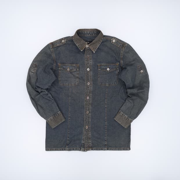 95 에드윈 빈티지 워싱 데님셔츠 0320H1