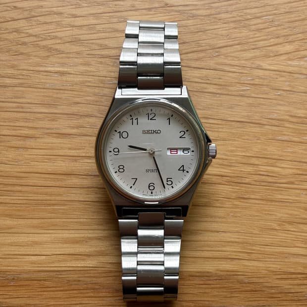 1990s Spirit Arabic Index Silver Quartz