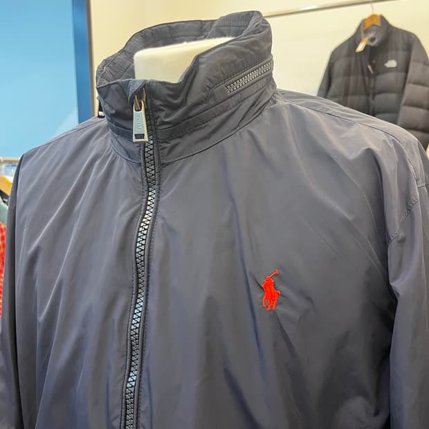 폴로 랄프 로렌 나일론 후드 자켓 네이비