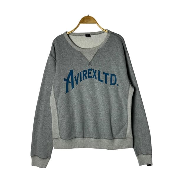 [AVIREX] U.S.A 아비렉스 레터링 스웻 맨투맨
