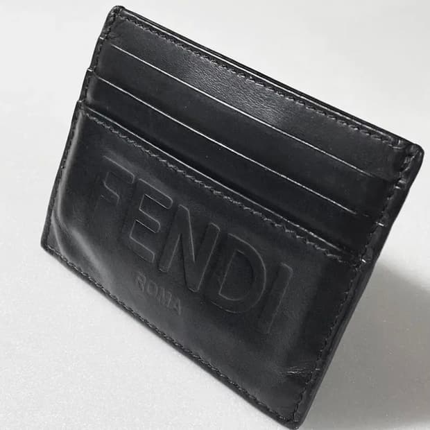[정품] FENDI 펜디 스탬핑로고  카프스킨 소가죽 카드지갑