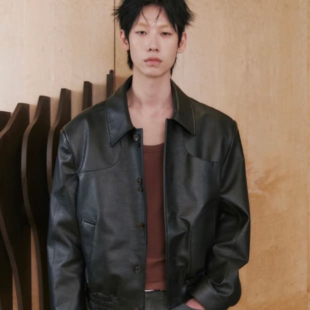 (1)웨이비니스 플로우라인 레더자켓