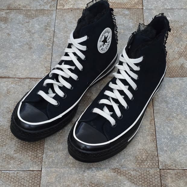 (250)컨버스 척 70 러플 보우 블랙 하이