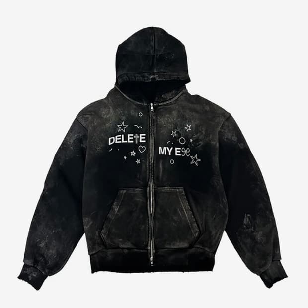 그레일즈 후드 집업 DELETED MY EX ZIP HOODIE