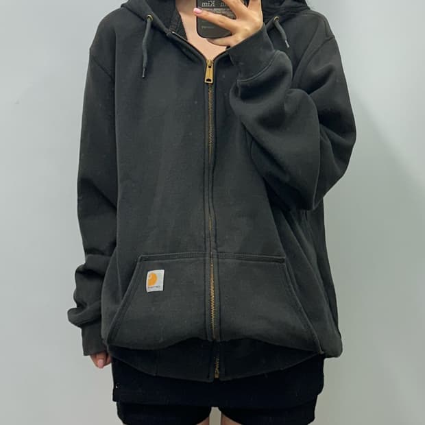 칼하트 써멀 차콜 후드집업