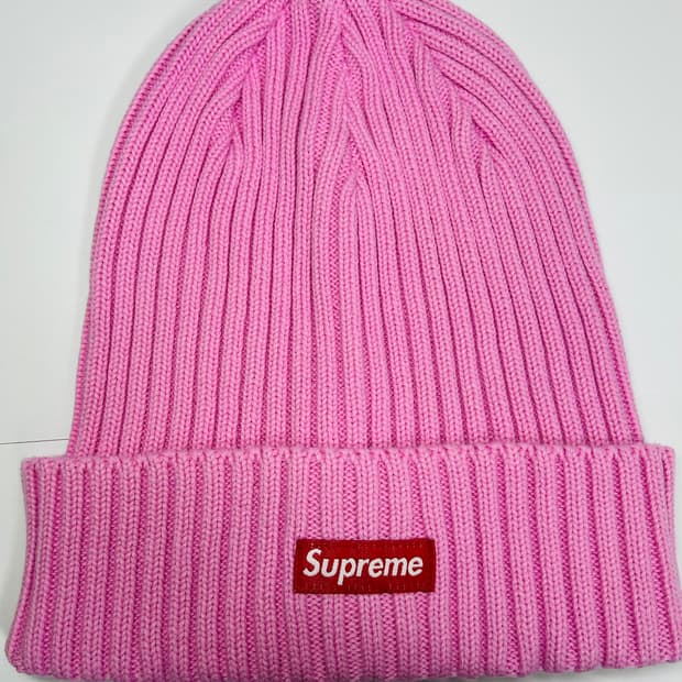 25SS 슈프림 오버다이드 비니 핑크