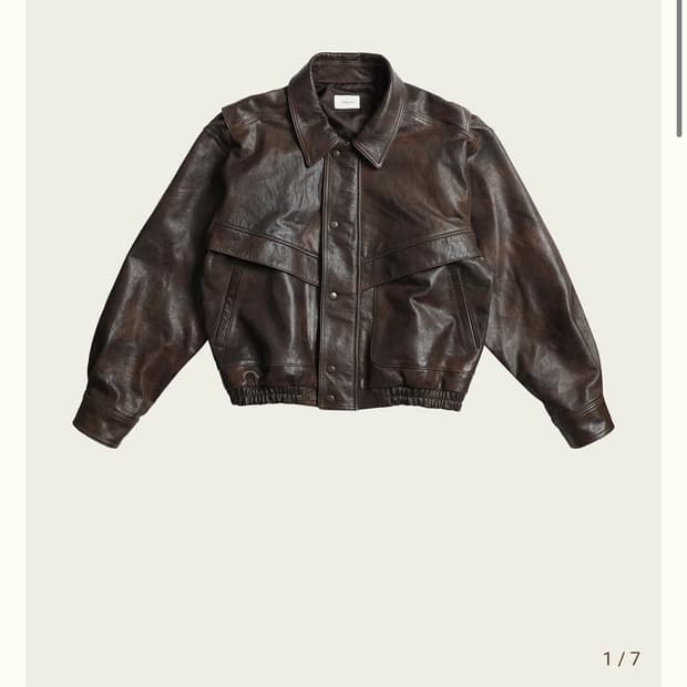 리본빛 ribbonbit Calm 레더자켓