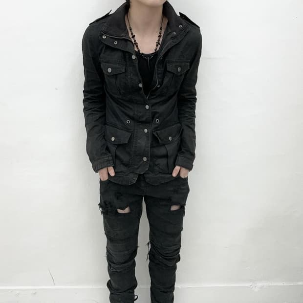 Black field utility jacket 