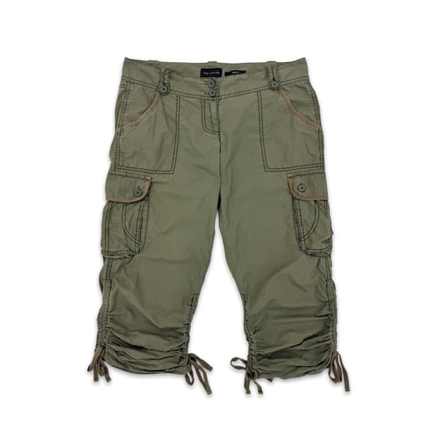 빈티지 00‘s 카고 셔링 카프리 팬츠