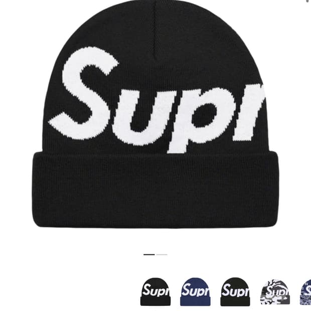 슈프림 빅 로고 비니