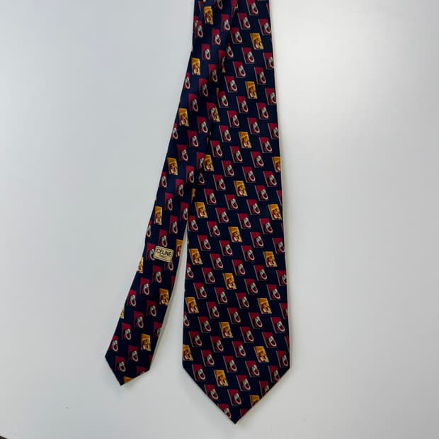 셀린느(celine) 영문모노그램 명품 정품 넥타이