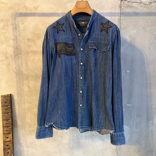 하이드로겐 데님 셔츠 100