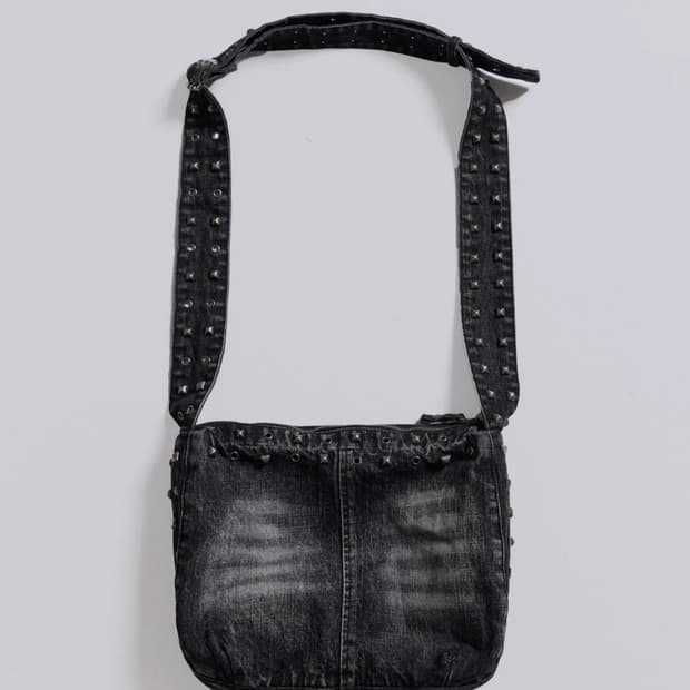 jaded london studded black bag