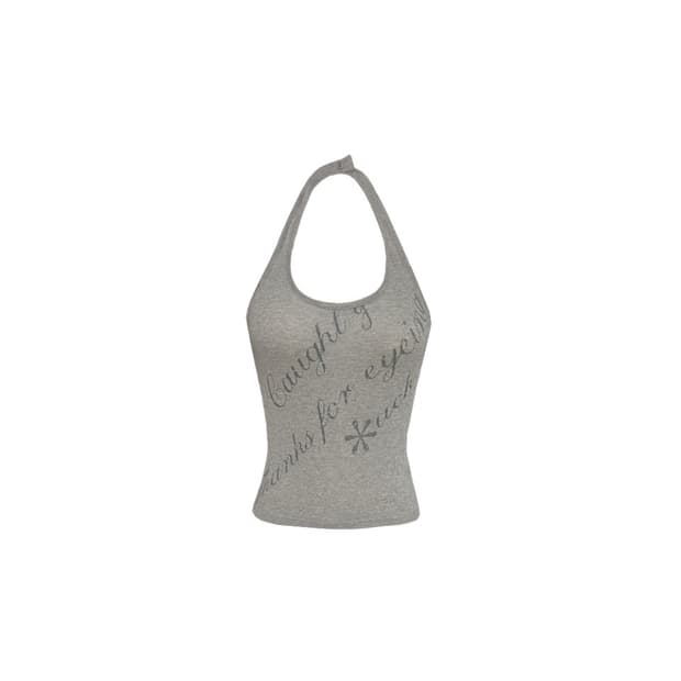 오도어 It girl halter top (grey)