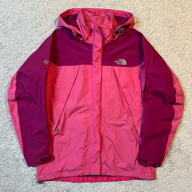 노스페이스 써밋 시리즈 고어텍스 배색 바람막이 자켓 핑크