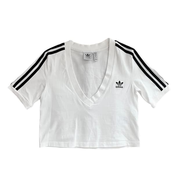 아디다스 3s 브이넥 반팔 티셔츠 