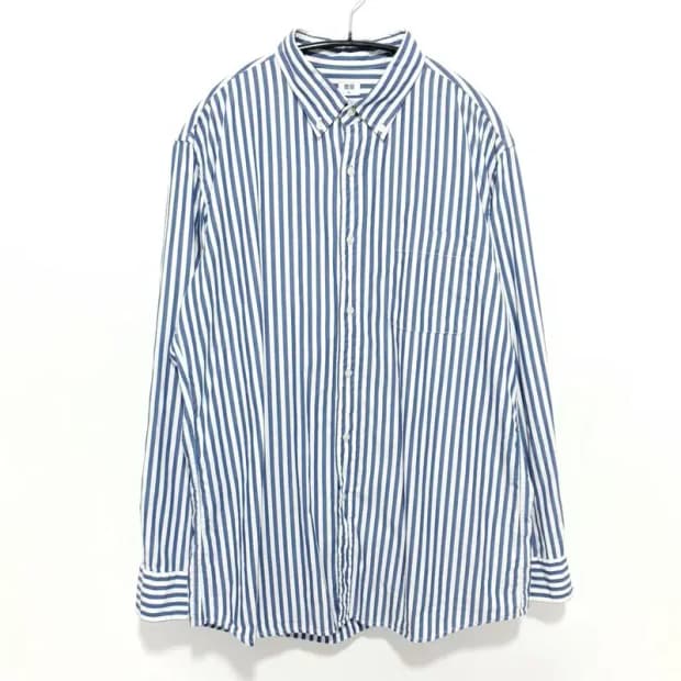 유니클로 스트라이프 셔츠 XL_M0676